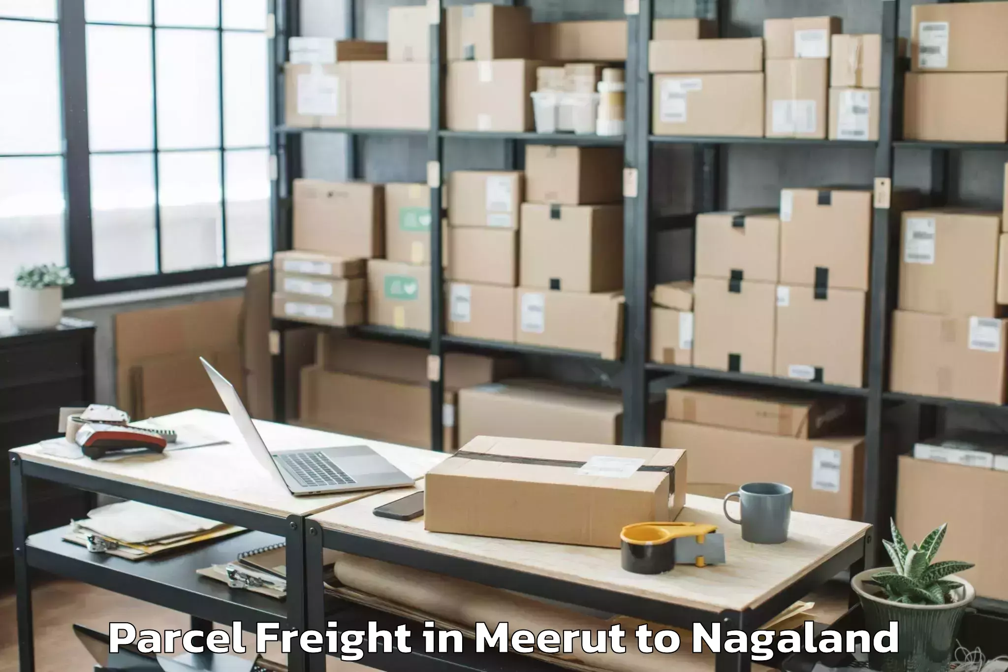 Efficient Meerut to Niuland Parcel Freight